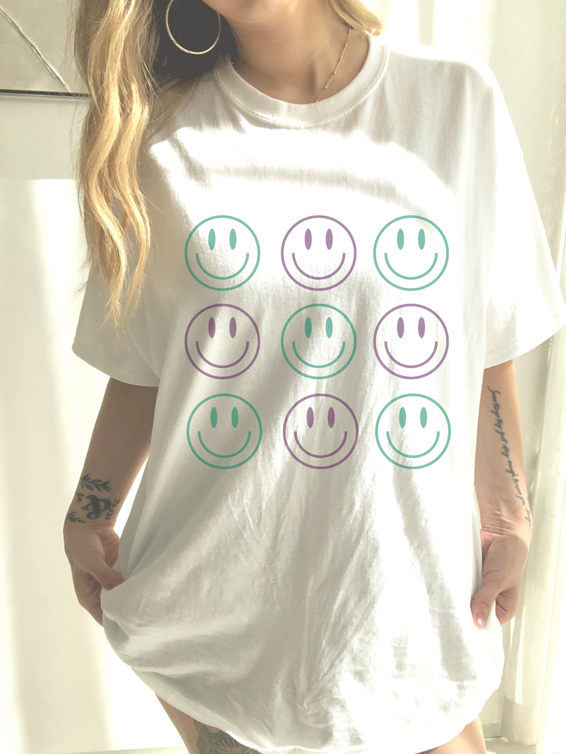 Smiley Face Graphic T-Shirt