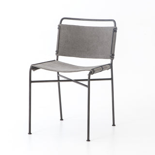 Overall Dimensions: 20.25"w x 24.25"d x 33.00"h  Slim lines and mixed materials combine for ample comfort. Architecturally inspired steel tubing is graced by simply contoured canvas seating.  Local Pick Up or Local Delivery Only. Please call 480-733-6863 for more information.