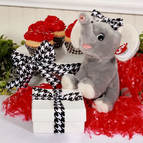 Houndstooth Taffeta Ribbon