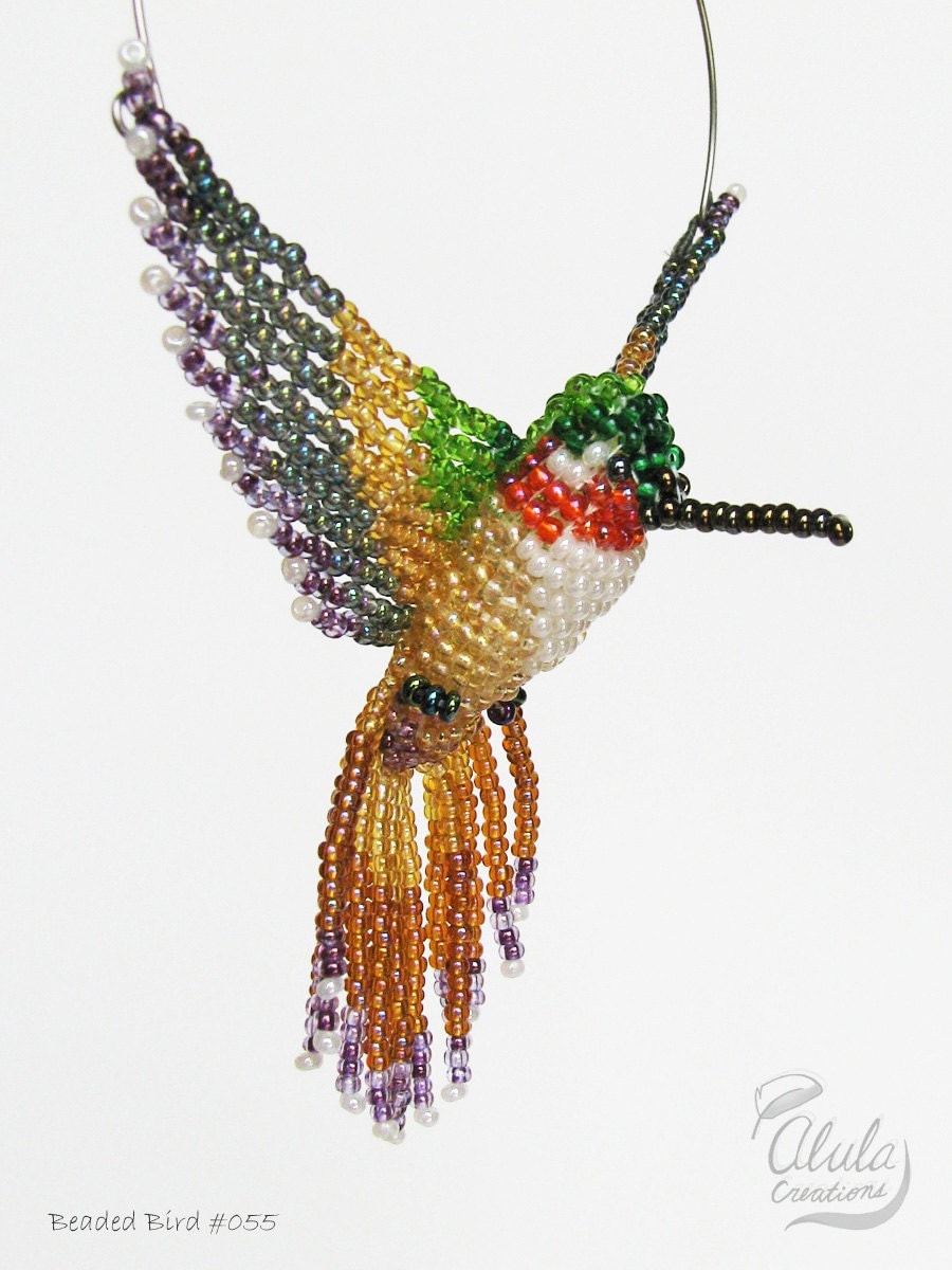 Beaded Bird Ornament